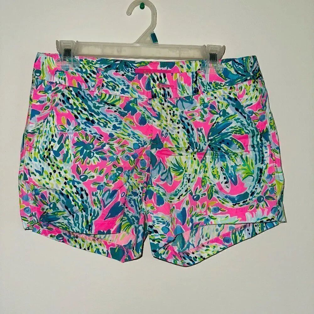 Lilly Pulitzer Callahan Short Snap Back Alligator SIZE 2